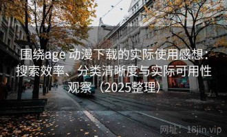 围绕age 动漫下载的实际使用感想：搜索效率、分类清晰度与实际可用性观察（2025整理）