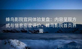 蜂鸟影院官网体验复盘：内容呈现方式与信息密度评价，蜂鸟影院首页界面