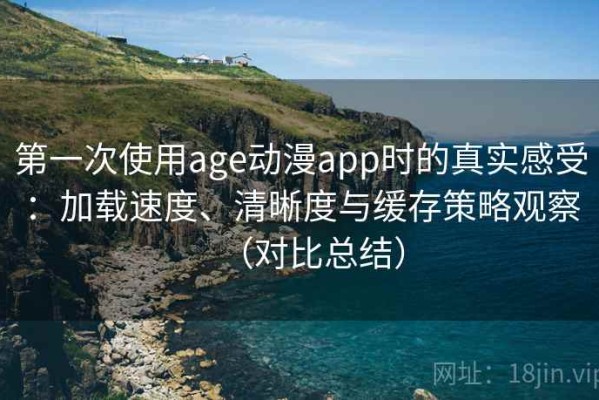 第一次使用age动漫app时的真实感受：加载速度、清晰度与缓存策略观察（对比总结）