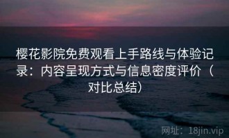 樱花影院免费观看上手路线与体验记录：内容呈现方式与信息密度评价（对比总结）