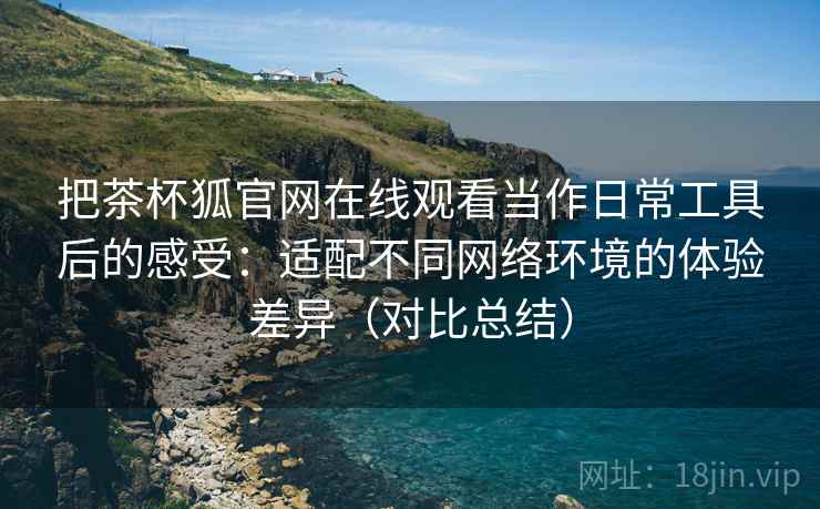 把茶杯狐官网在线观看当作日常工具后的感受:适配不同网络环境的体验差异(对比总结) 把茶杯狐官网在线观看当作日常工具后的感受:适配不同网络环境的体验差异(对比总结)