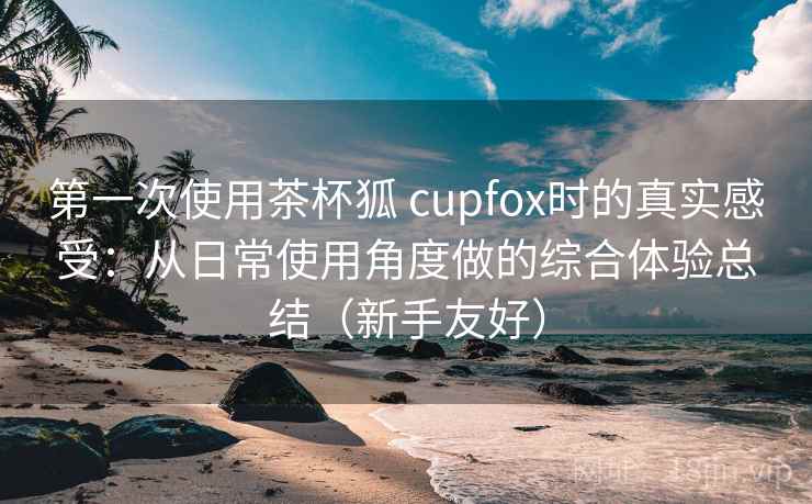 第一次使用茶杯狐 cupfox时的真实感受:从日常使用角度做的综合体验总结(新手友好) 第一次使用茶杯狐 cupfox时的真实感受:从日常使用角度做的综合体验总结(新手友好)